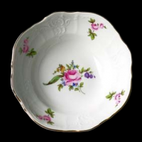 БЕР0203 Салатник круглый 19 см, Thun Bernadotte, декор Мейсенский букет, фарфор