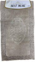 Набор ковриков для ванной из 2 предметов 60*100/60*60см MAKARNA тёмно-бежевый