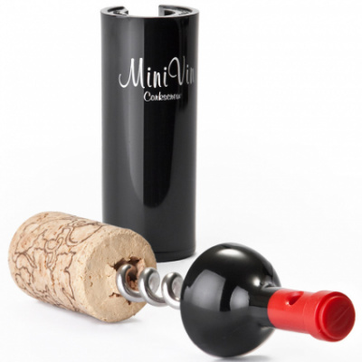 ql10033 Штопор для бутылок черный Mini Vin