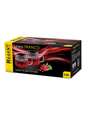 93-FR-BR-02-400 Набор из 2х кружек для горячих напитков 400мл, Linea FRANCO