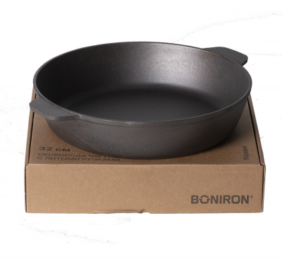 Сковорода-жаровня чугунная 320*70см индукция, BONIRON  BC320/70