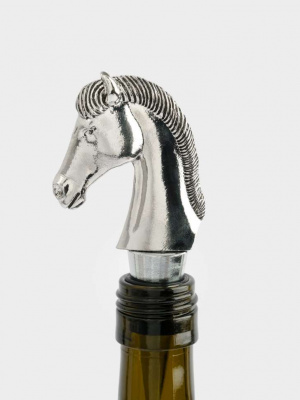 ANLAF-QFS-20 Пробка для винной бутылки, 12 см, металл.серебристая Horse