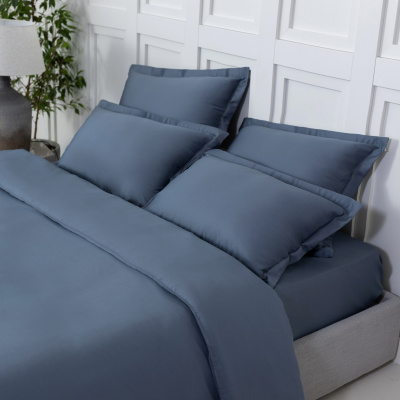 Простыня на резинке-180*200*30см SilvaSilk 3057 Ocean