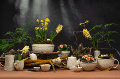 CZ-LJ-MBW-CR-4. Миска для смешивания Birds of Paradise, 4,2 л, кремовая