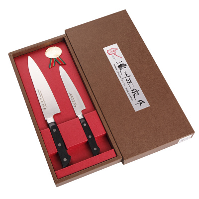 HG8361 Набор кухонных ножей: Шеф 18см+Универсал 13,5см SATAKE Япония, серия Stainless Bolster