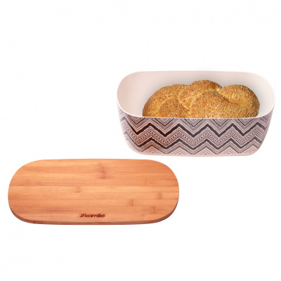 1131 Хлебница из бамбукового волокна с крышкой 36*20,2*13,5см