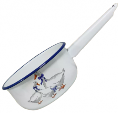 01-2008н/4 Ковш эмалированный 1,5л "Эмаль", серия "Гуси"