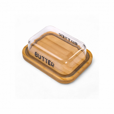 GL302 Масленка на бамбуковой подставке, Glasserie, серия BUTTER 