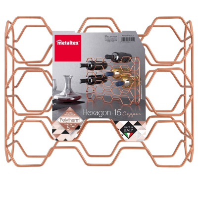 38.23.15 Подставка для винных бутылок HEXAGON COPPER