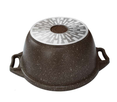кмки22а Кастрюля 2л индукция, литой алюминий Kukmara, серия Marble Induction
